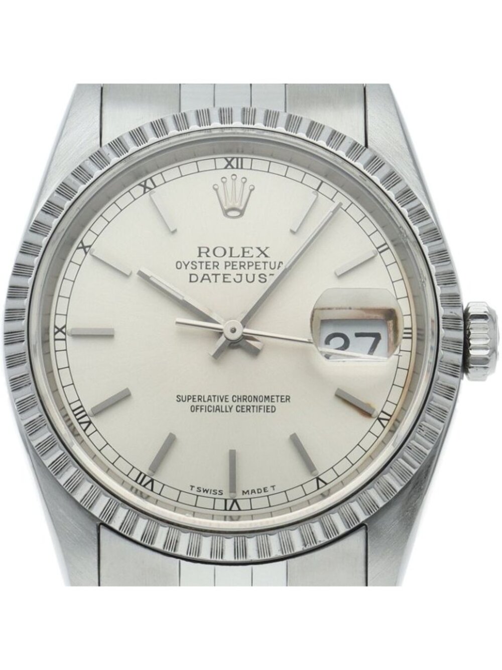 Rolex Datejust Watch Box SS Silver Polished
